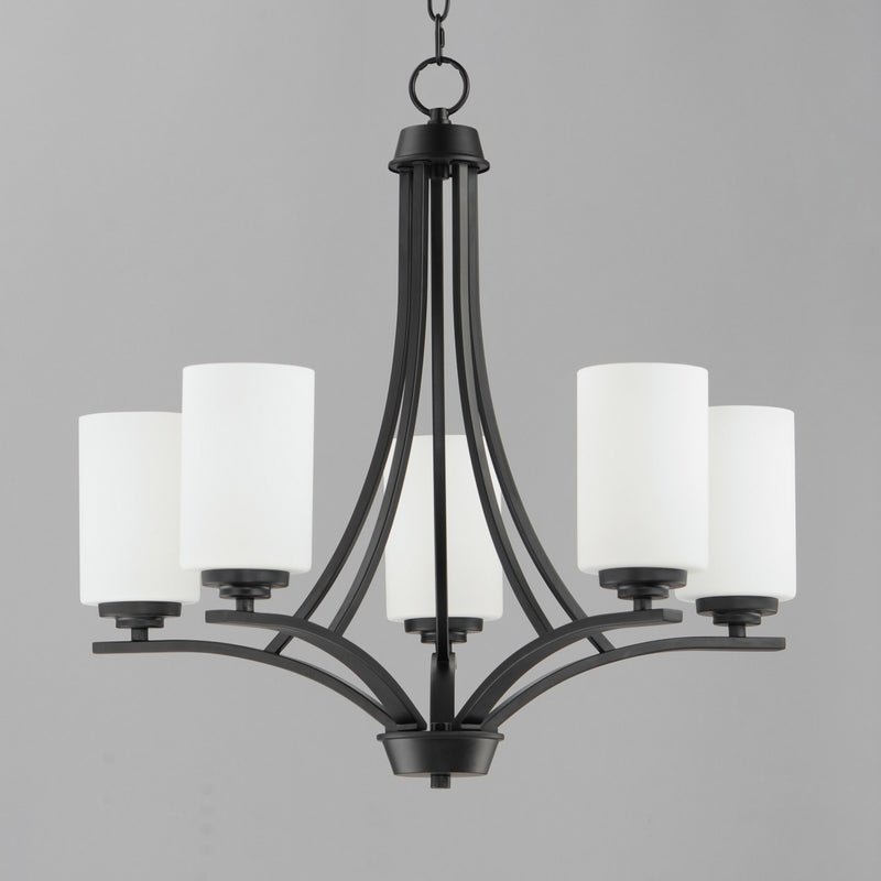 Maxim 20035SWBK Five Light Chandelier, Black
