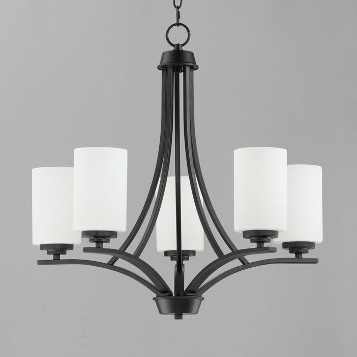 Maxim 20035SWBK Five Light Chandelier, Black