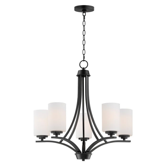 Maxim 20035SWBK Five Light Chandelier, Black