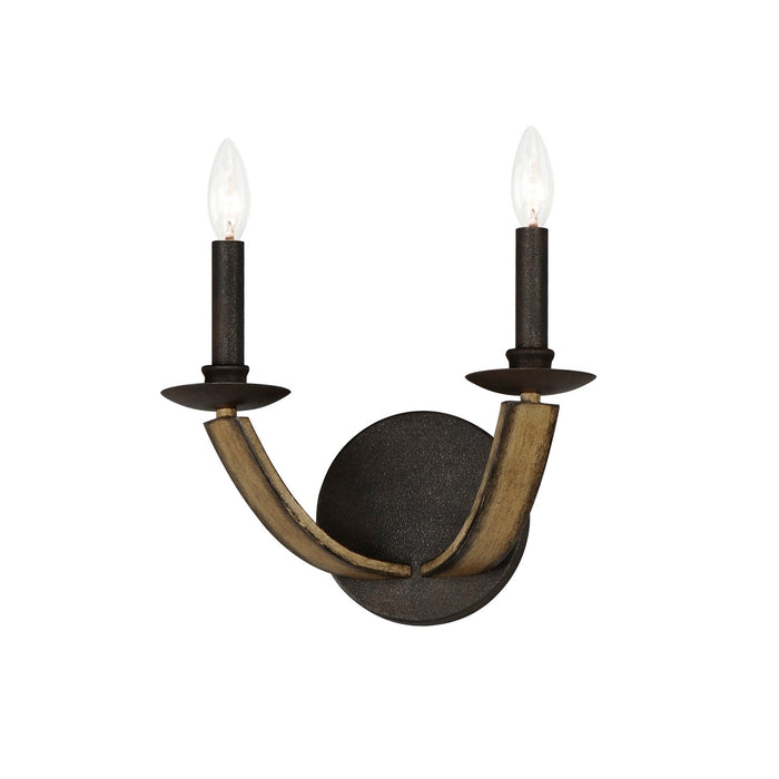 Maxim 20341DWAR Two Light Wall Sconce, Driftwood/Anthracite