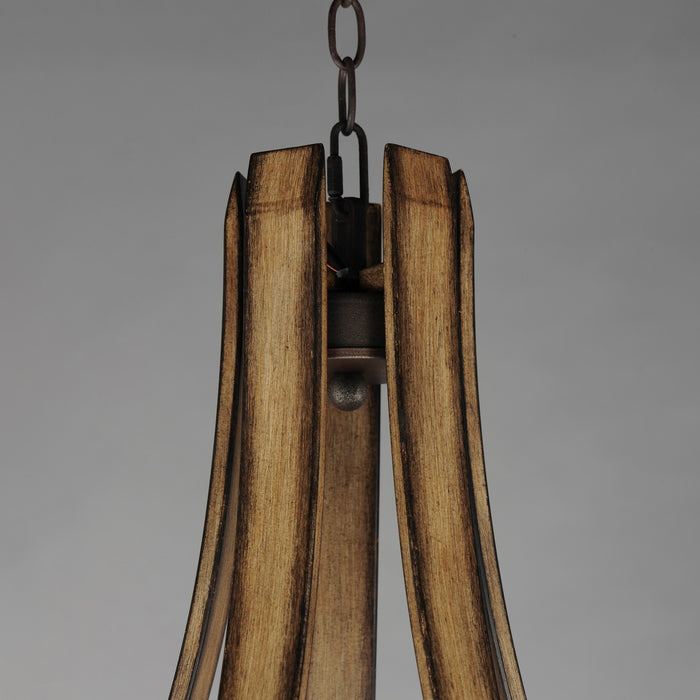 Maxim 20345DWAR Five Light Chandelier, Driftwood/Anthracite