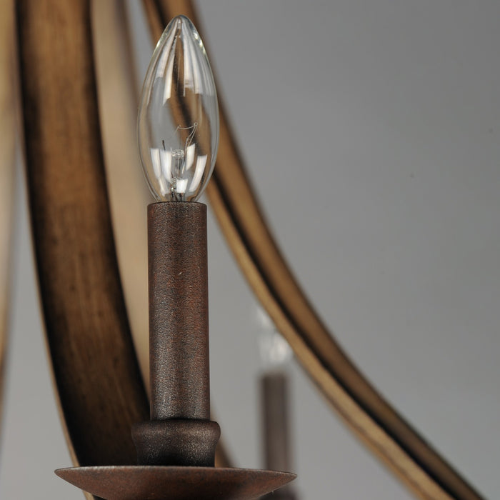 Maxim 20345DWAR Five Light Chandelier, Driftwood/Anthracite