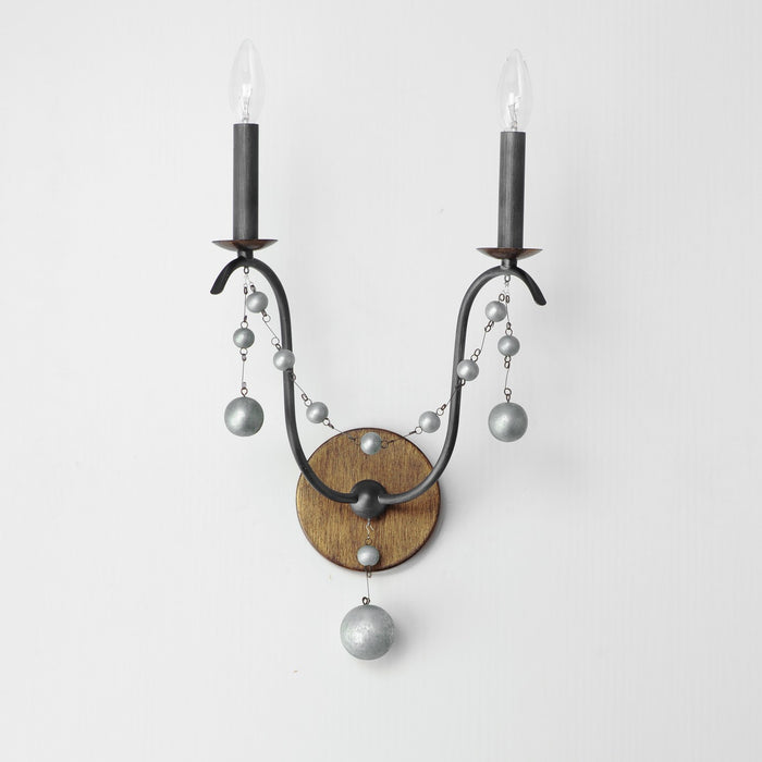 Maxim 20482GN Two Light Wall Sconce, Golden Noir