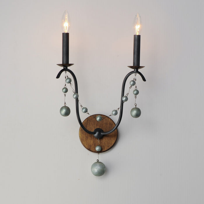 Maxim 20482GN Two Light Wall Sconce, Golden Noir