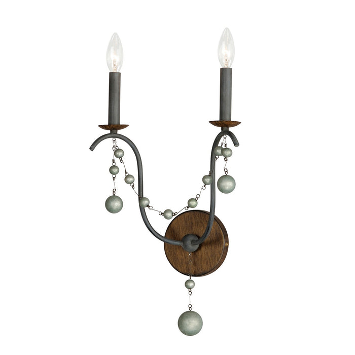 Maxim 20482GN Two Light Wall Sconce, Golden Noir