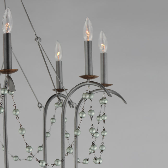 Maxim 20488GN Eight Light Chandelier, Golden Noir