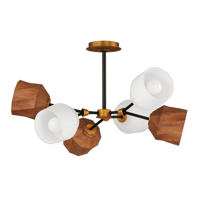 Maxim 28276DBZAB LED Pendant, Dark Bronze/Antique Brass