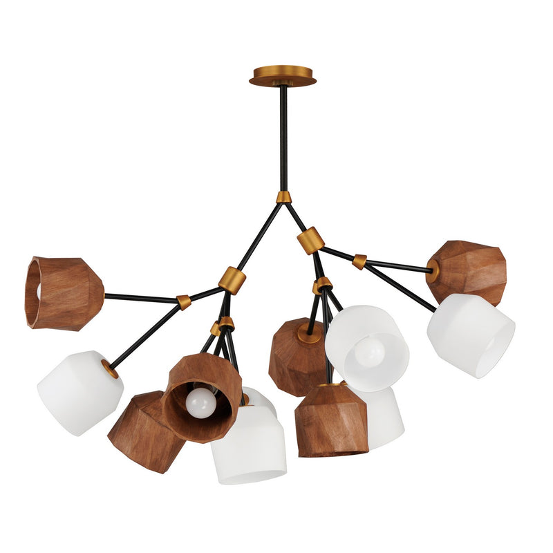 Maxim 28278DBZAB LED Pendant, Dark Bronze/Antique Brass