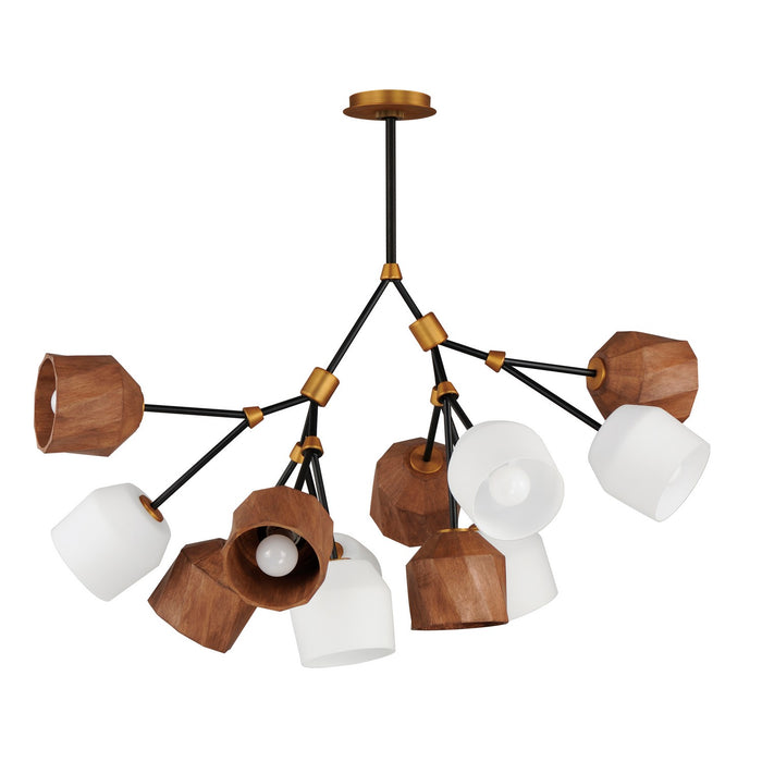 Maxim 28278DBZAB LED Pendant, Dark Bronze/Antique Brass