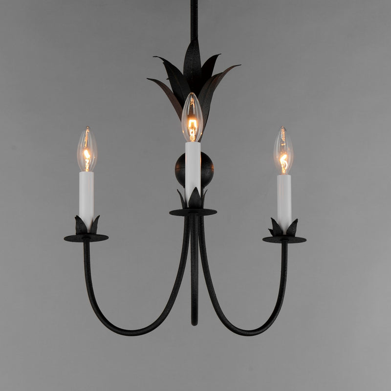 Maxim 2883AR Three Light Chandelier, Anthracite