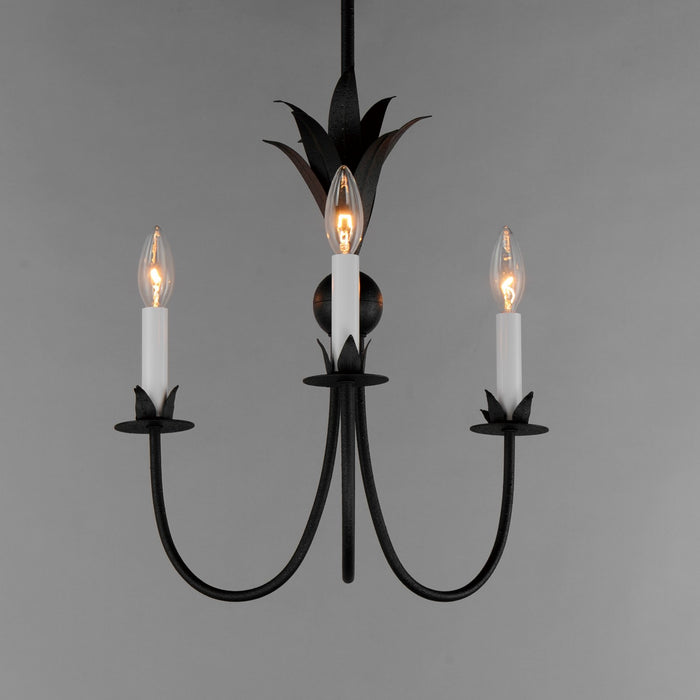 Maxim 2883AR Three Light Chandelier, Anthracite