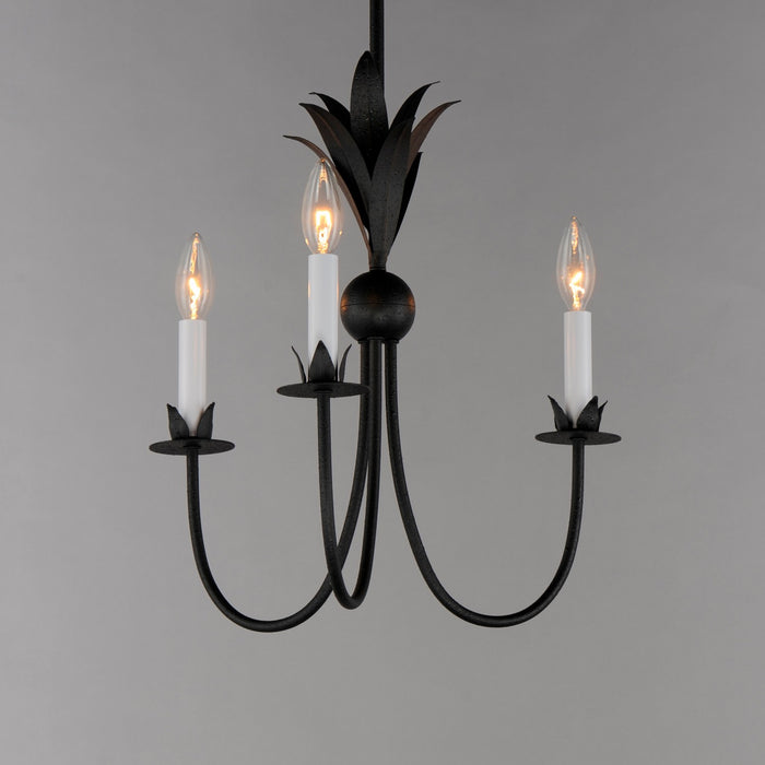 Maxim 2883AR Three Light Chandelier, Anthracite