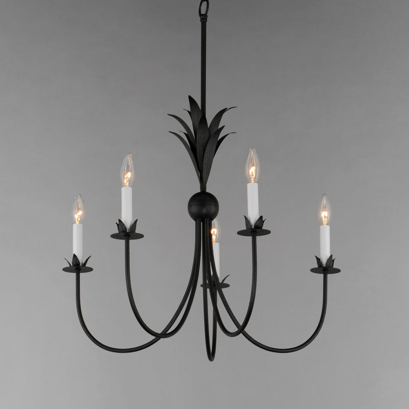 Maxim 2885AR Five Light Chandelier, Anthracite