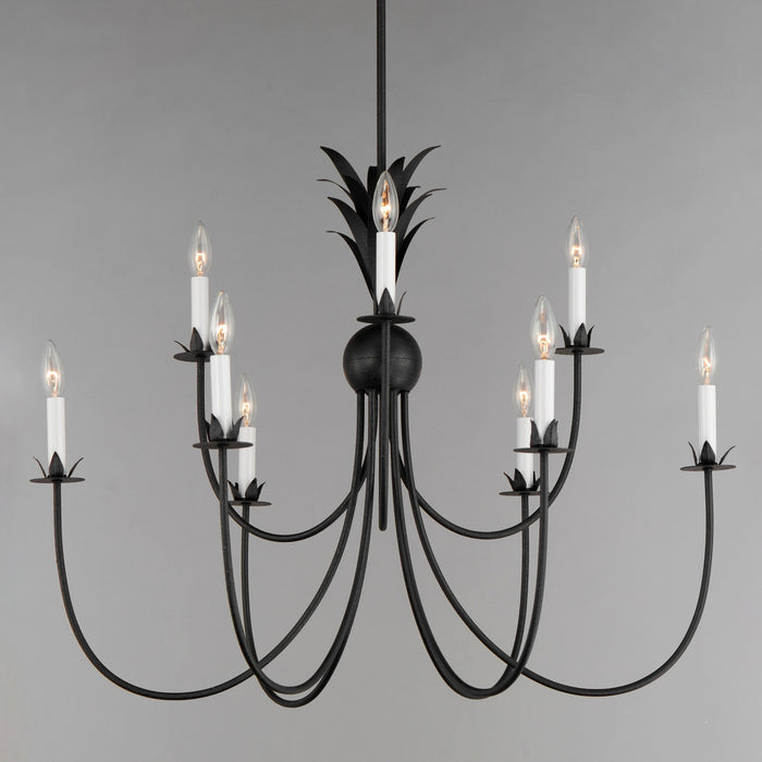 Maxim 2889AR Nine Light Chandelier, Anthracite