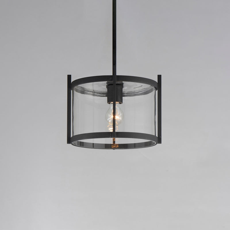 Maxim 30061CLBK One Light Semi-Flush/Pendant, Black