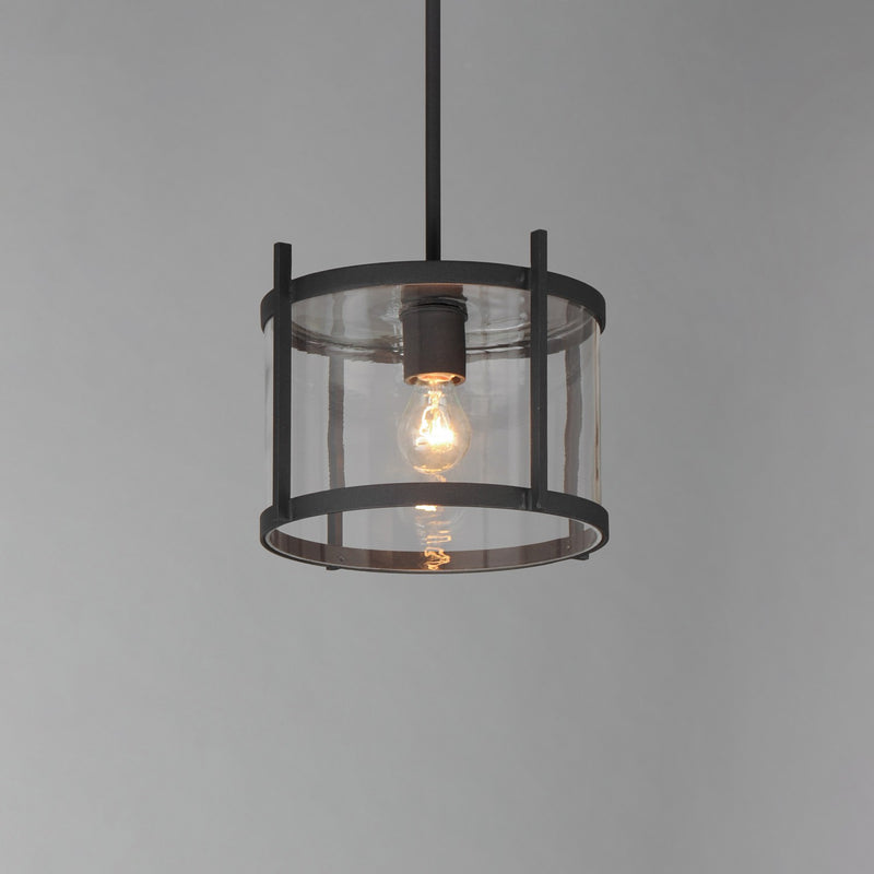Maxim 30061CLBK One Light Semi-Flush/Pendant, Black