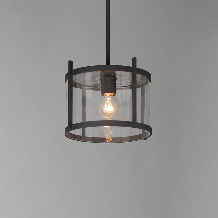 Maxim 30061CLBK One Light Semi-Flush/Pendant, Black