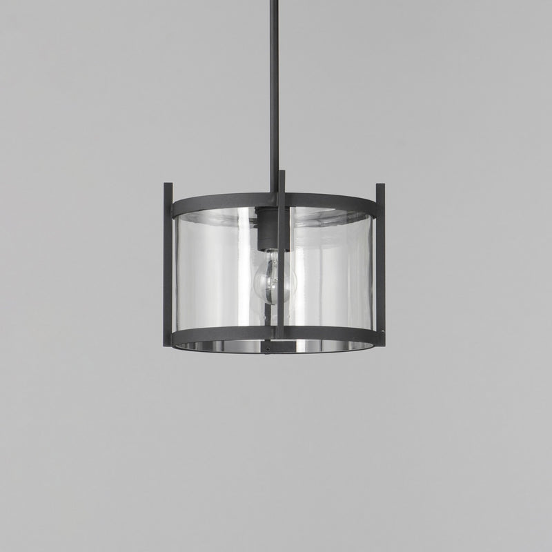 Maxim 30061CLBK One Light Semi-Flush/Pendant, Black