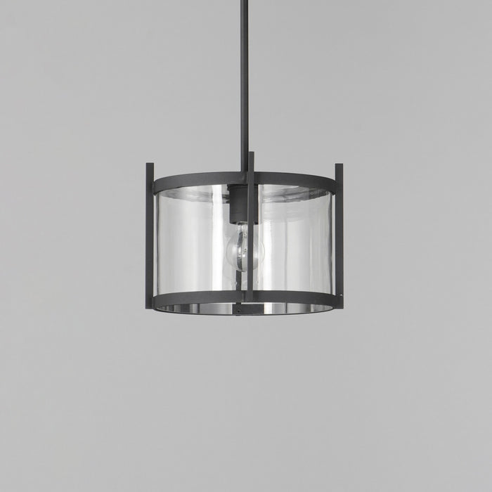 Maxim 30061CLBK One Light Semi-Flush/Pendant, Black