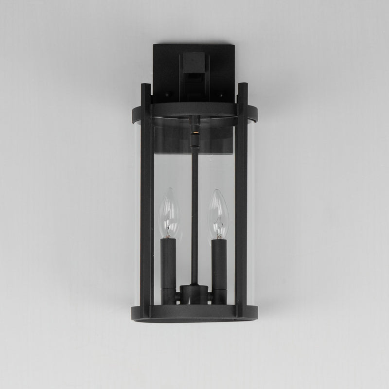 Maxim 30064CLBK Two Light Outdoor Wall Sconce, Black