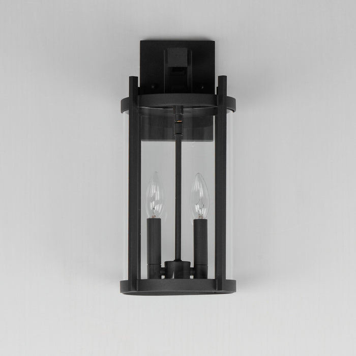 Maxim 30064CLBK Two Light Outdoor Wall Sconce, Black