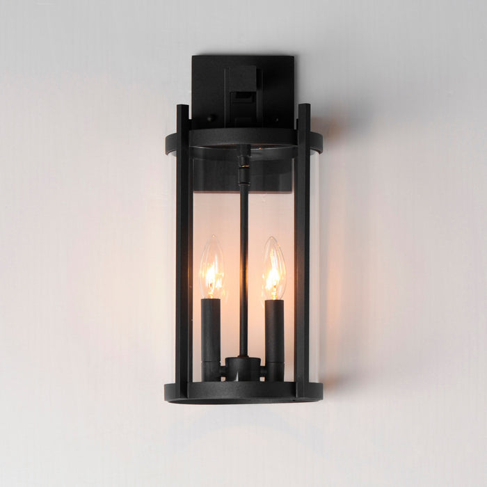 Maxim 30064CLBK Two Light Outdoor Wall Sconce, Black