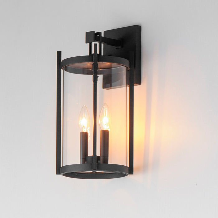Maxim 30064CLBK Two Light Outdoor Wall Sconce, Black