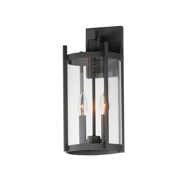 Maxim 30064CLBK Two Light Outdoor Wall Sconce, Black