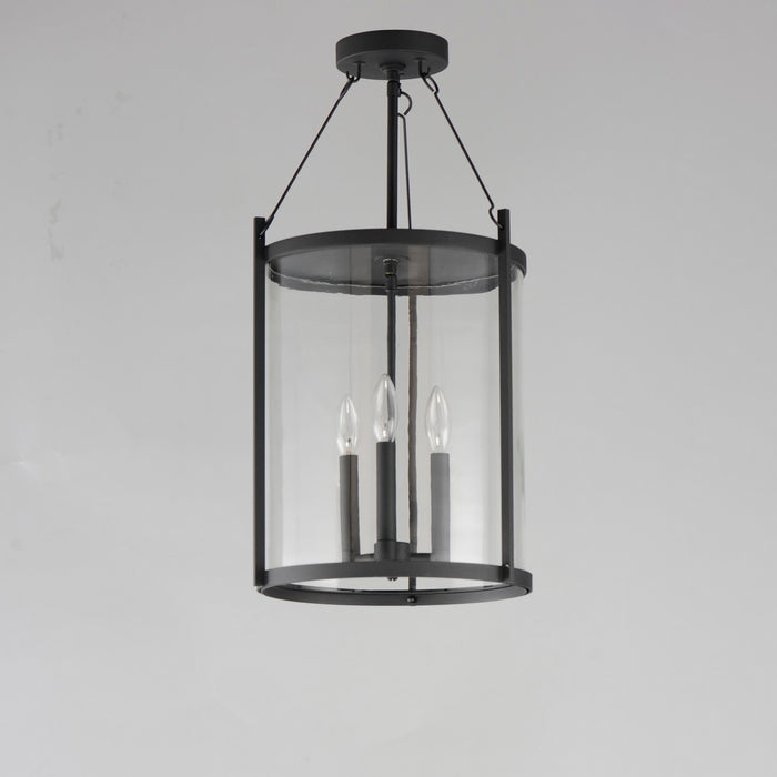 Maxim 30069CLBK Three Light Pendant, Black