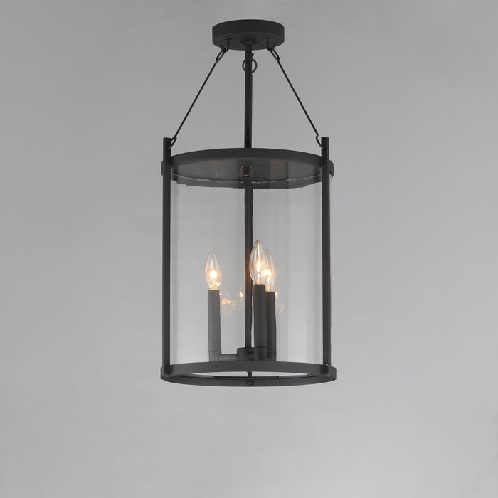 Maxim 30069CLBK Three Light Pendant, Black