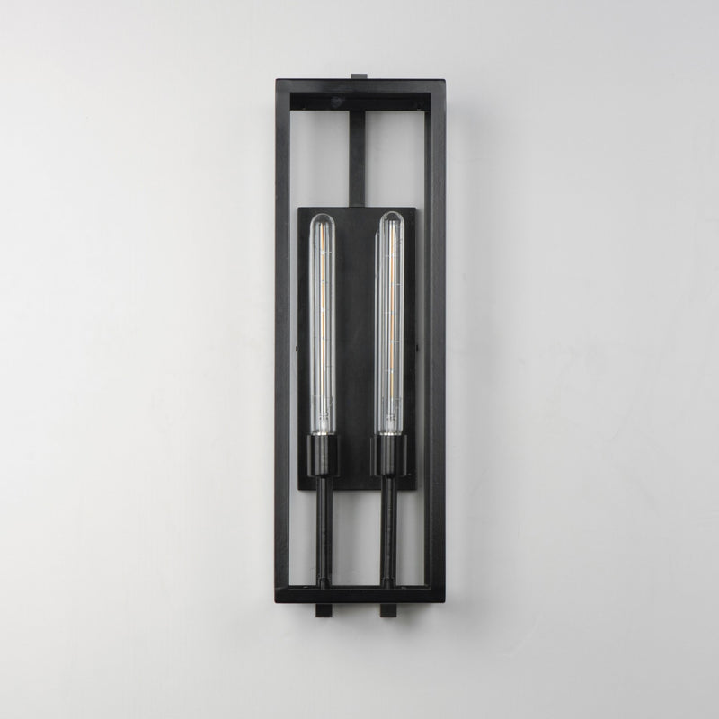 Maxim 30096CLDBZ Two Light Outdoor Wall Sconce, Dark Bronze