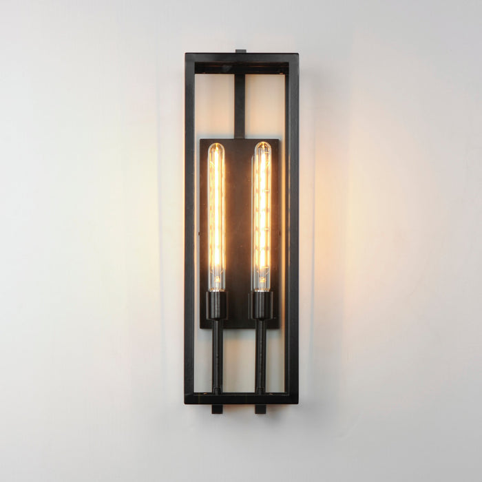 Maxim 30096CLDBZ Two Light Outdoor Wall Sconce, Dark Bronze