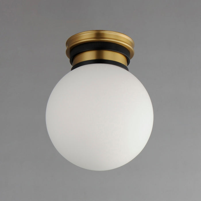 Maxim 32481SWBKNAB LED Flush Mount, Black / Natural Aged Brass