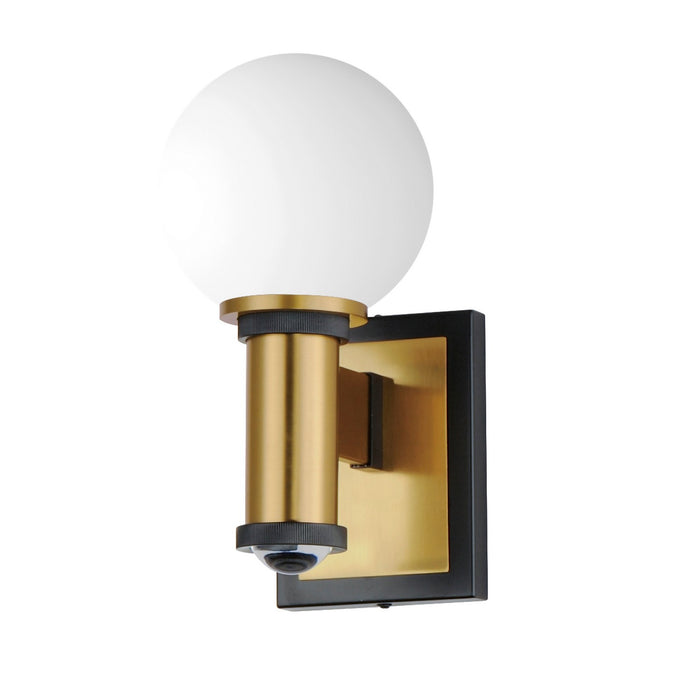 Maxim 32482SWBKNAB LED Wall Sconce, Black / Natural Aged Brass