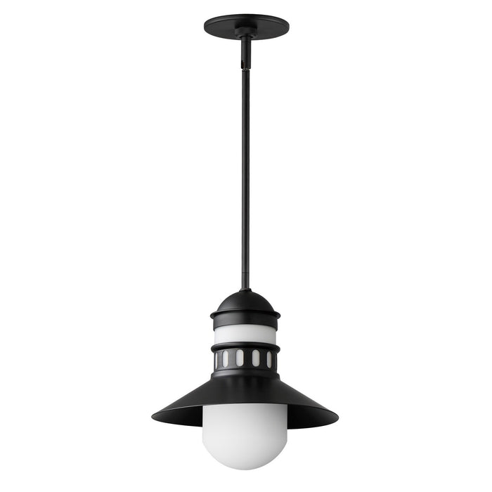 Maxim 35121SWBK One Light Outdoor Pendant, Black