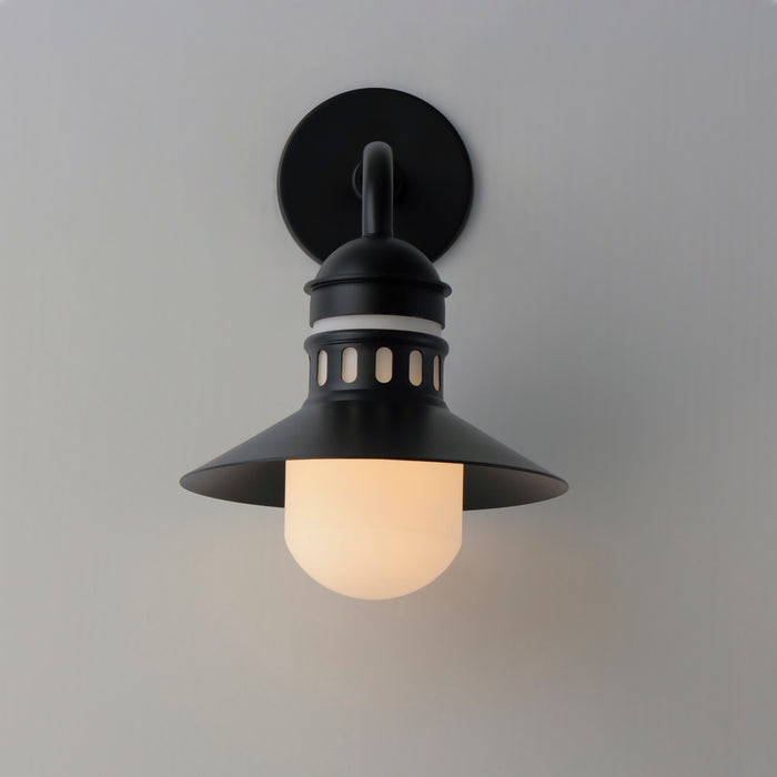 Maxim 35122SWBK One Light Outdoor Wall Sconce, Black