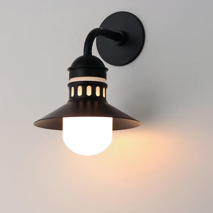 Maxim 35122SWBK One Light Outdoor Wall Sconce, Black
