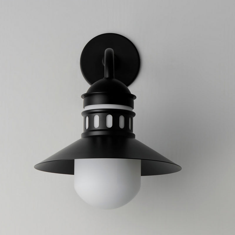 Maxim 35124SWBK One Light Outdoor Wall Sconce, Black