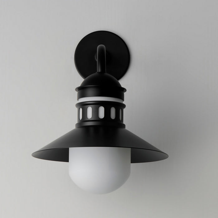 Maxim 35124SWBK One Light Outdoor Wall Sconce, Black