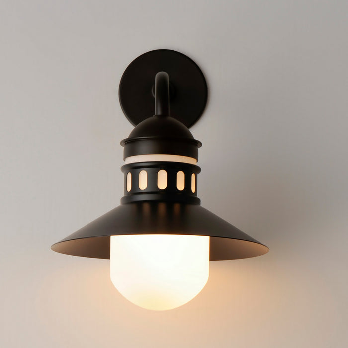 Maxim 35124SWBK One Light Outdoor Wall Sconce, Black