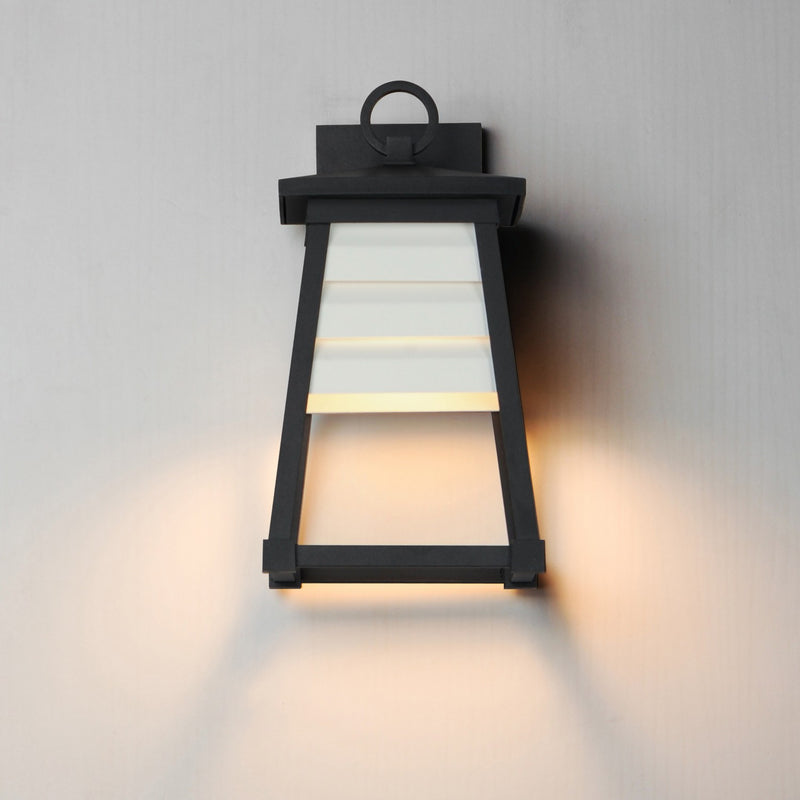 Maxim 40632WTBK One Light Outdoor Wall Sconce, Black