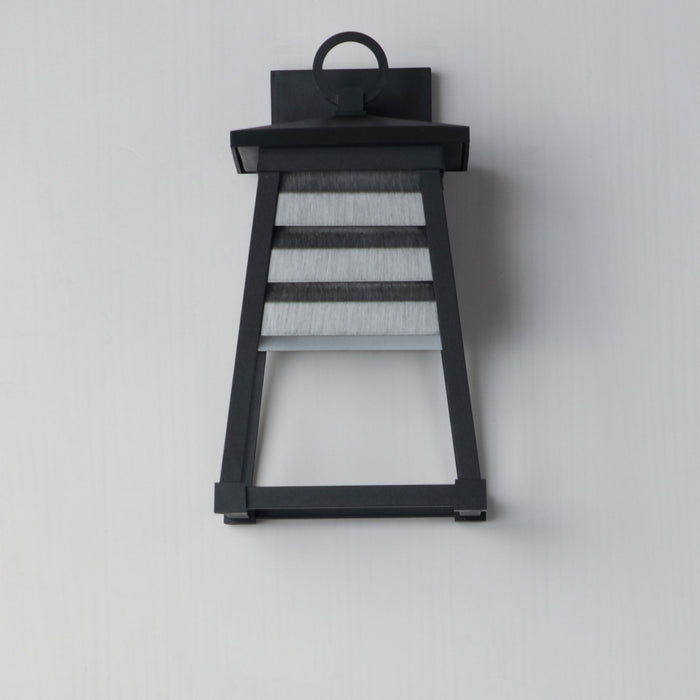 Maxim 40632WZBK One Light Outdoor Wall Sconce, Weathered Zinc/Black