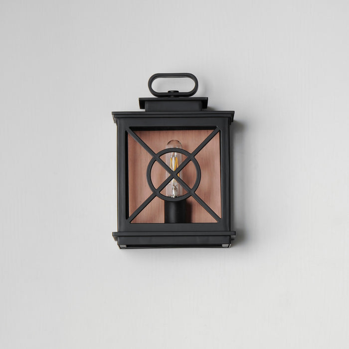 Maxim 40802CLACPBK One Light Outdoor Wall Sconce, Black/Aged Copper
