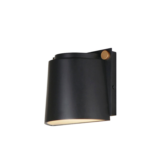 Maxim 42120BKAB LED Outdoor Wall Sconce, Black / Antique Brass
