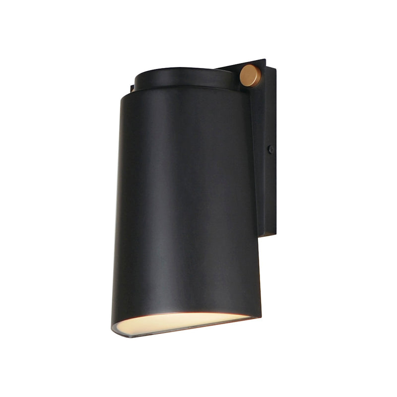 Maxim 42122BKAB LED Outdoor Wall Sconce, Black / Antique Brass
