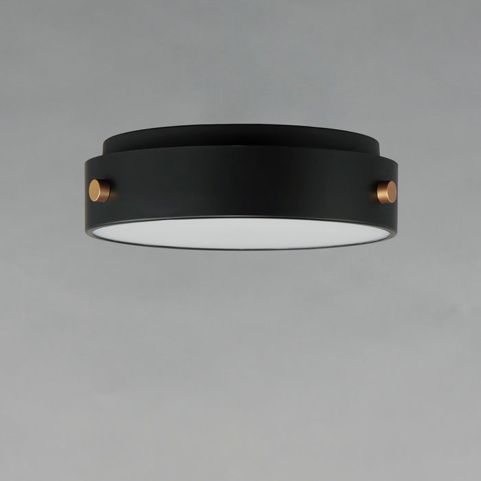 Maxim 42129BKAB LED Flush Mount, Black / Antique Brass