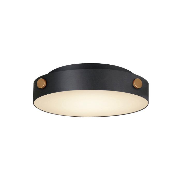 Maxim 42129BKAB LED Flush Mount, Black / Antique Brass