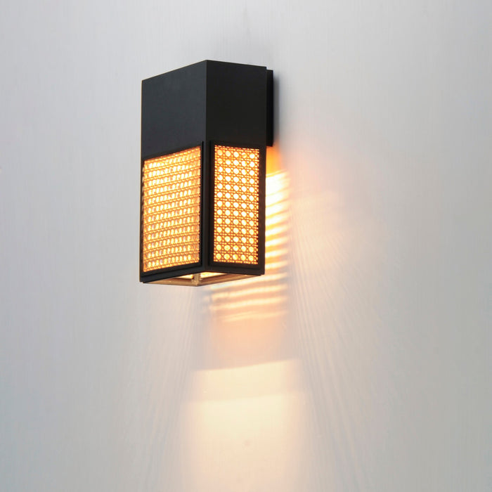 Maxim 54802RABK LED Outdoor Wall Sconce, Black
