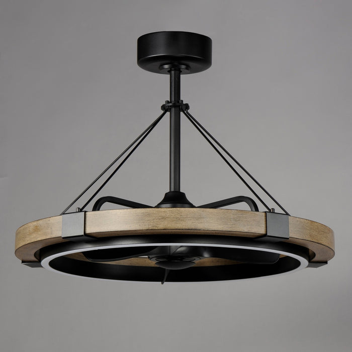 Maxim 61011DWBK LED Fandelight, Driftwood / Black