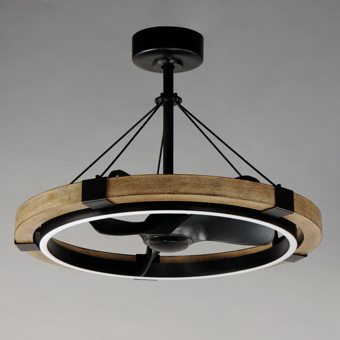 Maxim 61011DWBK LED Fandelight, Driftwood / Black